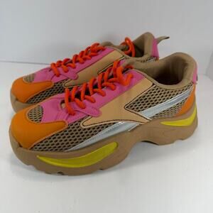 Taxi Firenze-1 Beige/Multi Color Women's Sneakers Size 8